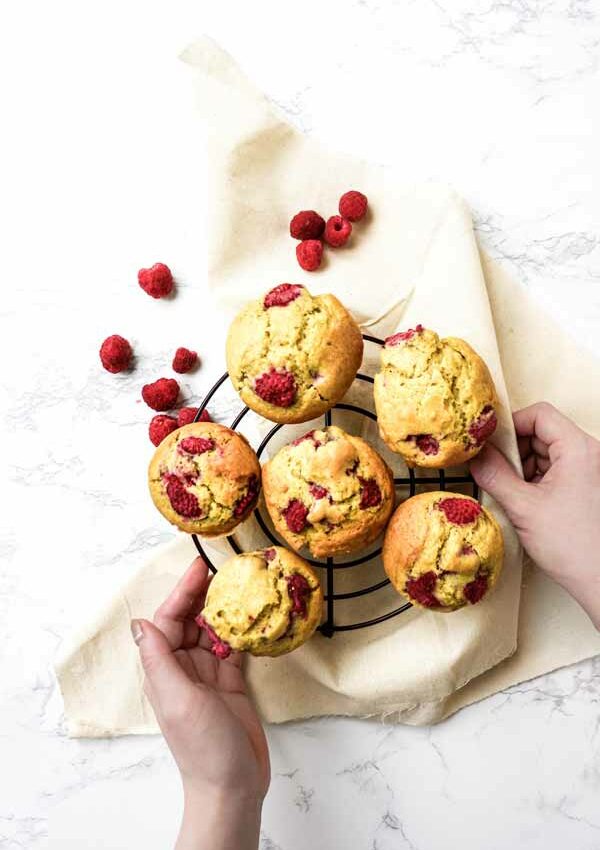 Vegan Raspberry Muffins – Healthy and easy