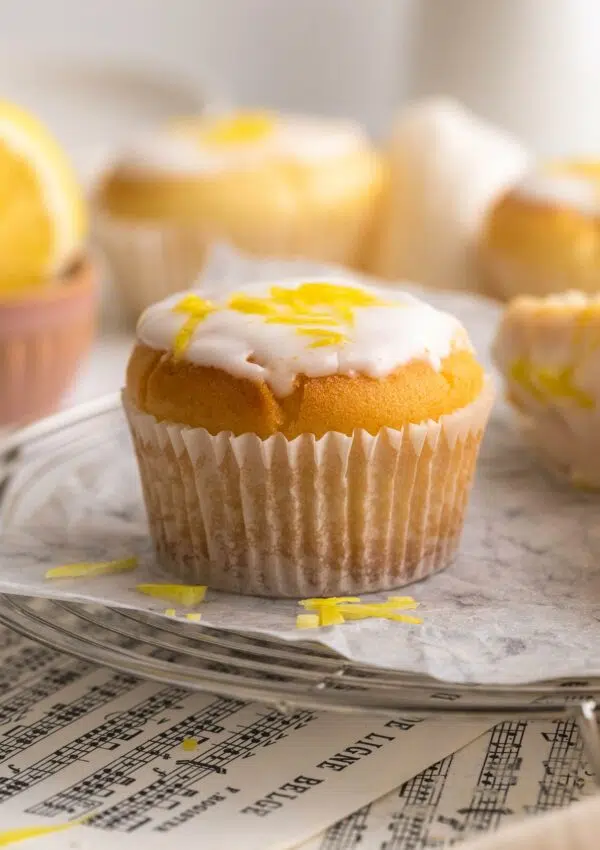 vegan gluten-free lemon muffins