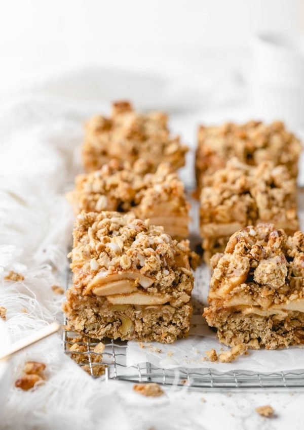 Vegan Apple Crumble Bars – Healthy and delicious