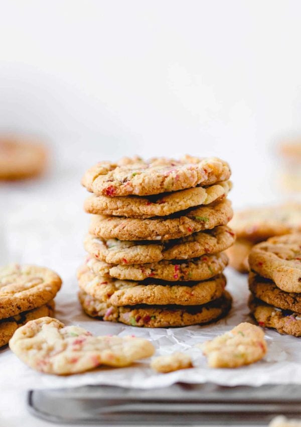 Chewy Vegan Funfetti Cookies – easy and delicious