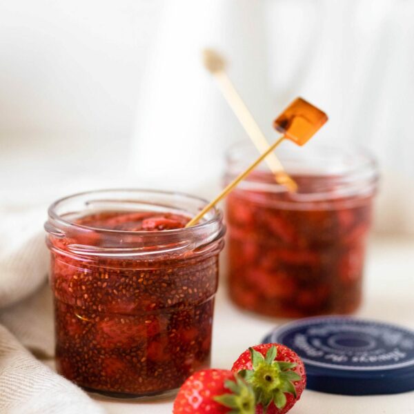Easy Strawberry Chia Seed Jam – vegan and healthy