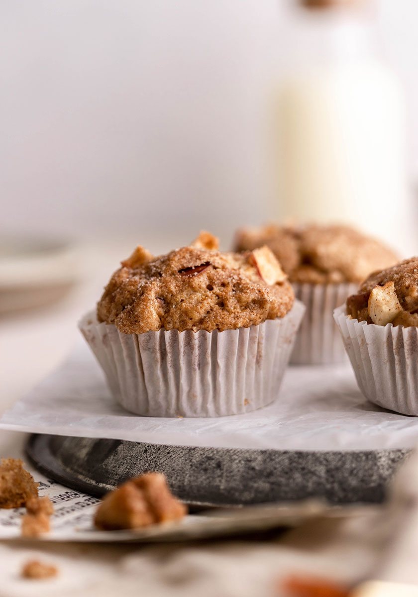 Vegan apple cinnamon muffins