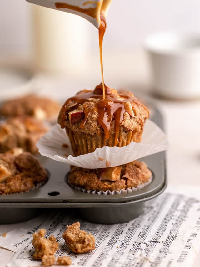 Easy vegan apple cinnamon muffins