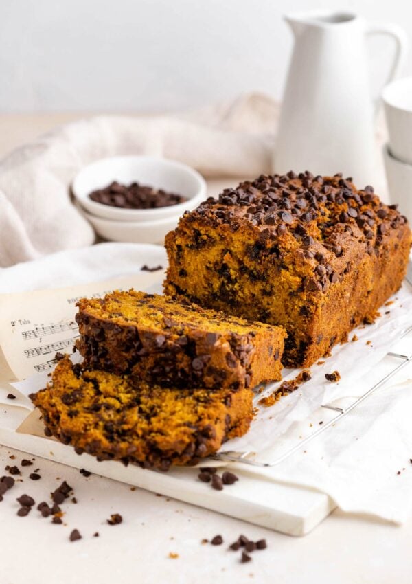 Vegan Chocolate Chip Pumpkin Bread – Super Moist