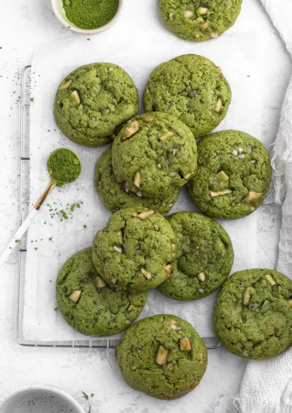 Vegan Matcha Cookies – Soft & Chewy