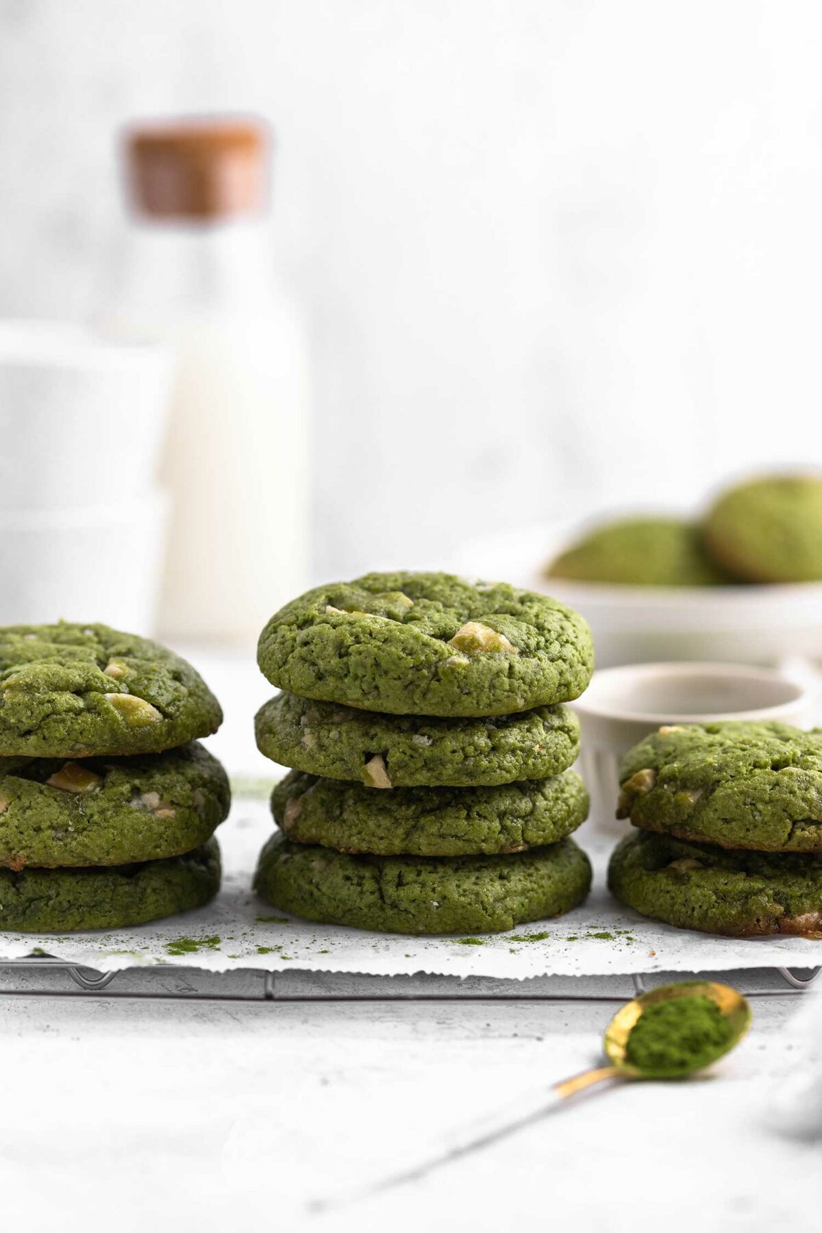 how to make vegan matcha cookies