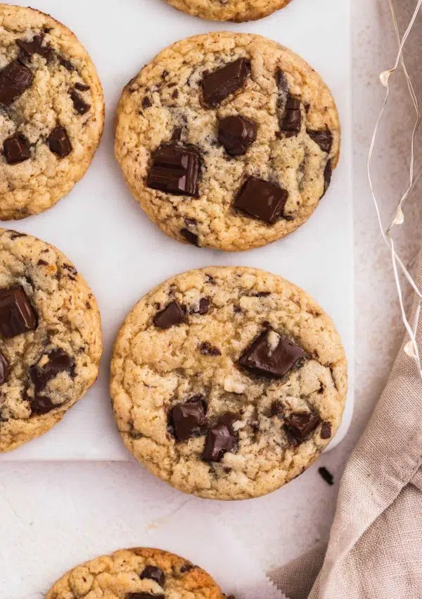 Easy Vegan Miso Cookies with Chocolate Chips