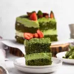 vegan matcha cake
