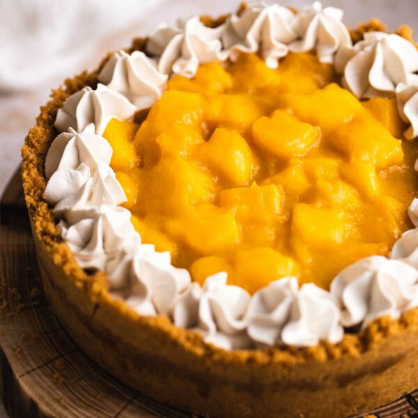 No-bake Vegan Mango Cheesecake – Easy!