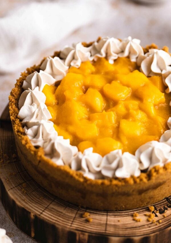No-bake Vegan Mango Cheesecake – Easy!