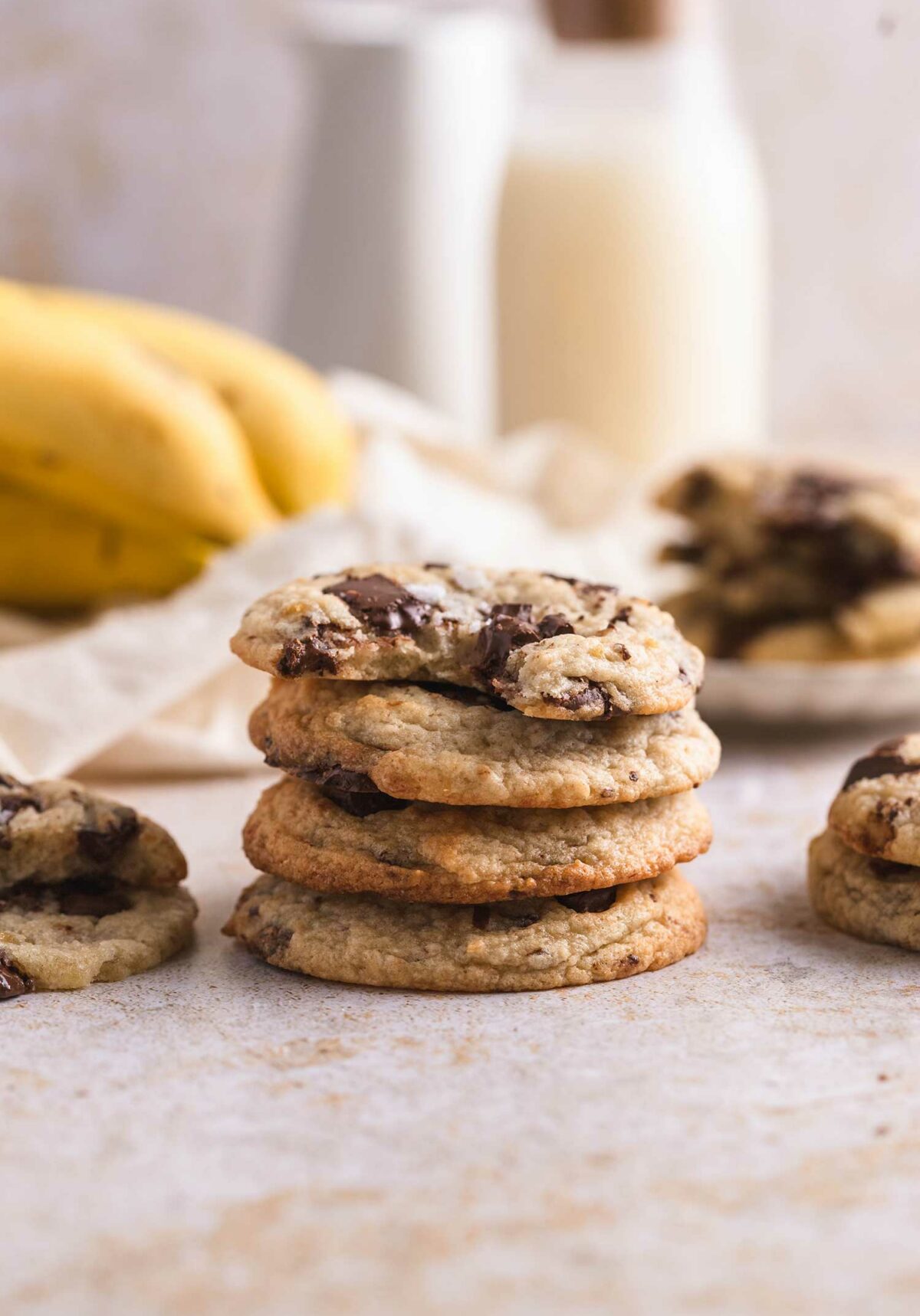 banana chocolate chip cookies vegan