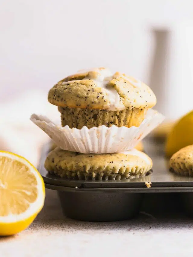 Easy! Vegan Lemon Poppy Seed Muffins
