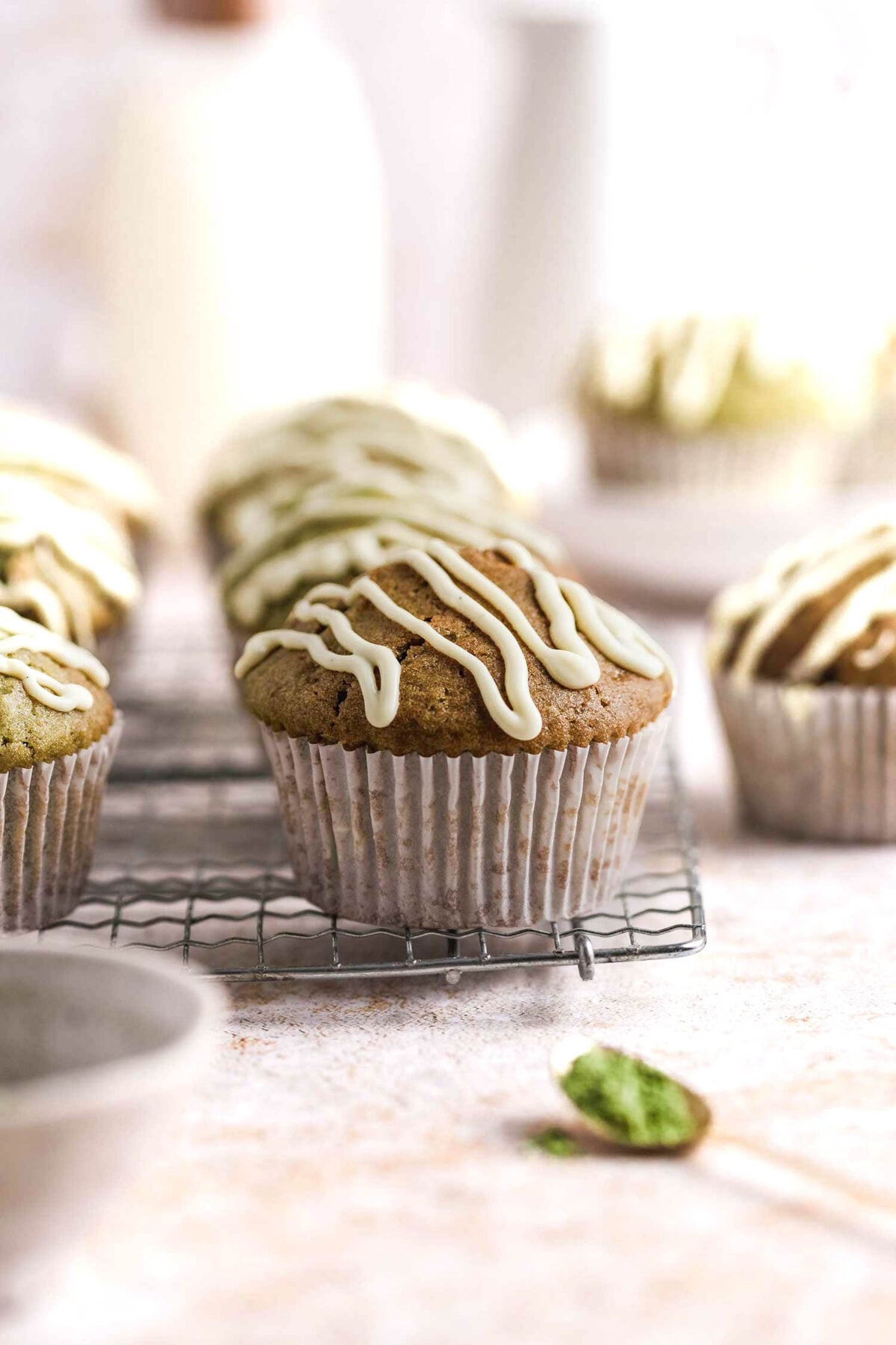 Super Easy Matcha Muffins - Vegan!