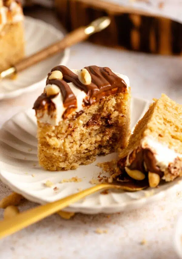 Vegan Peanut Butter Cake – Easy Single-layer!