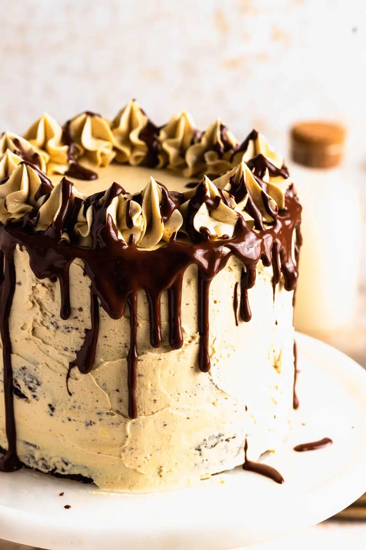 vegan salted caramel chocolate cake