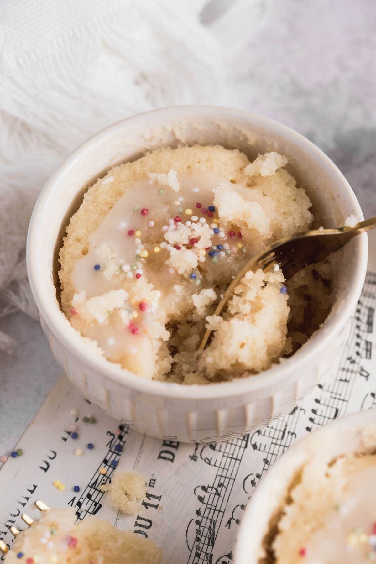 plant based vanilla mug cake