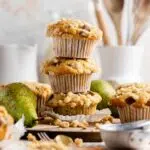 easy pear muffins