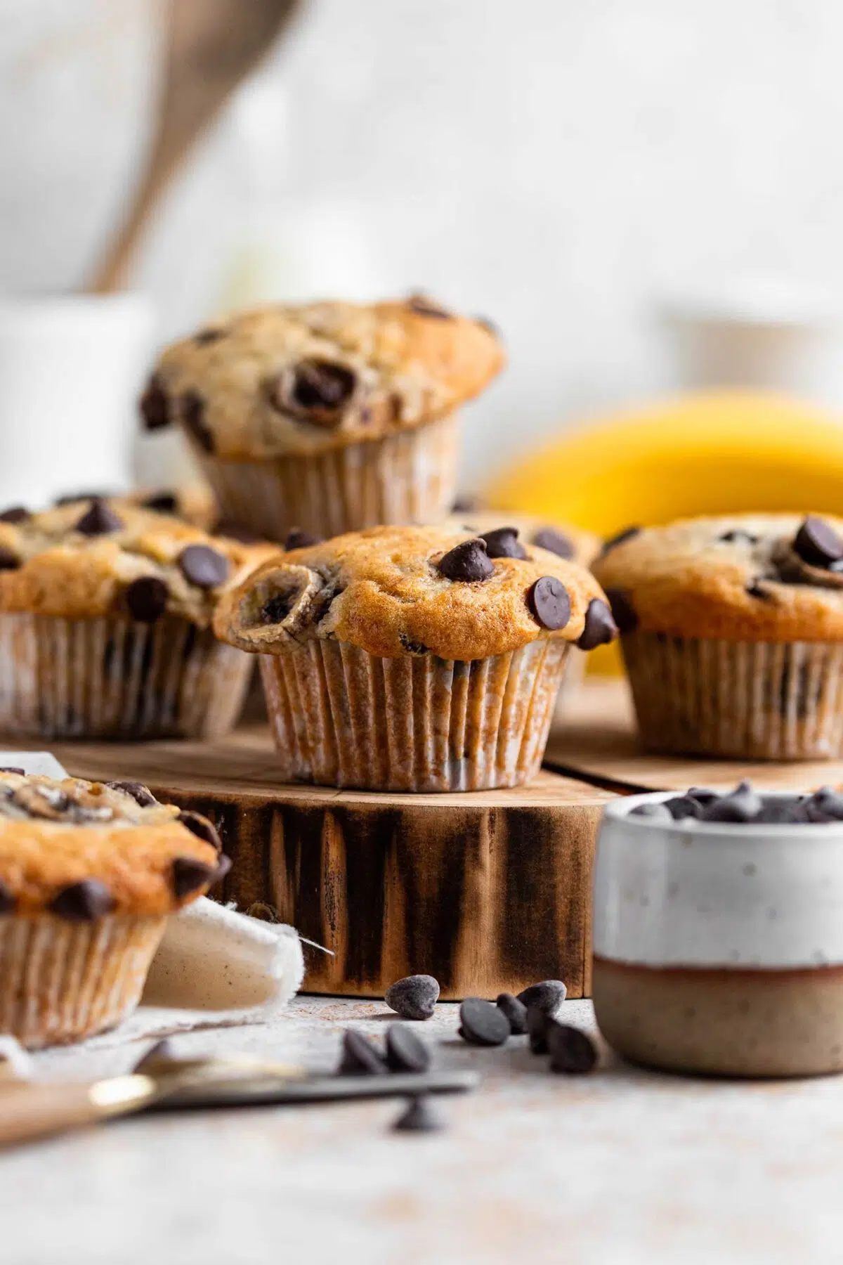 banana chocolate chip muffins