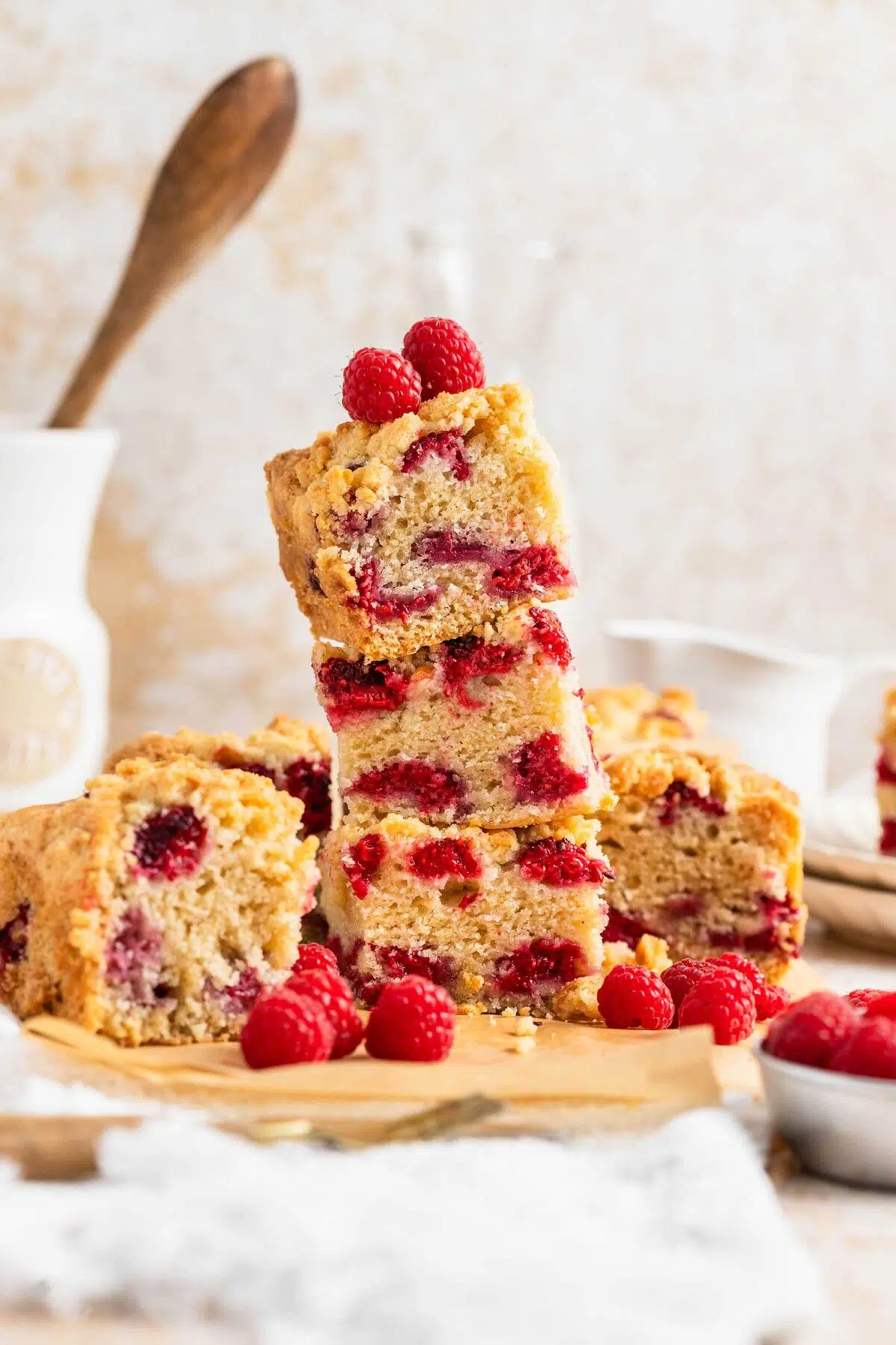 raspberry coffee cake plant based