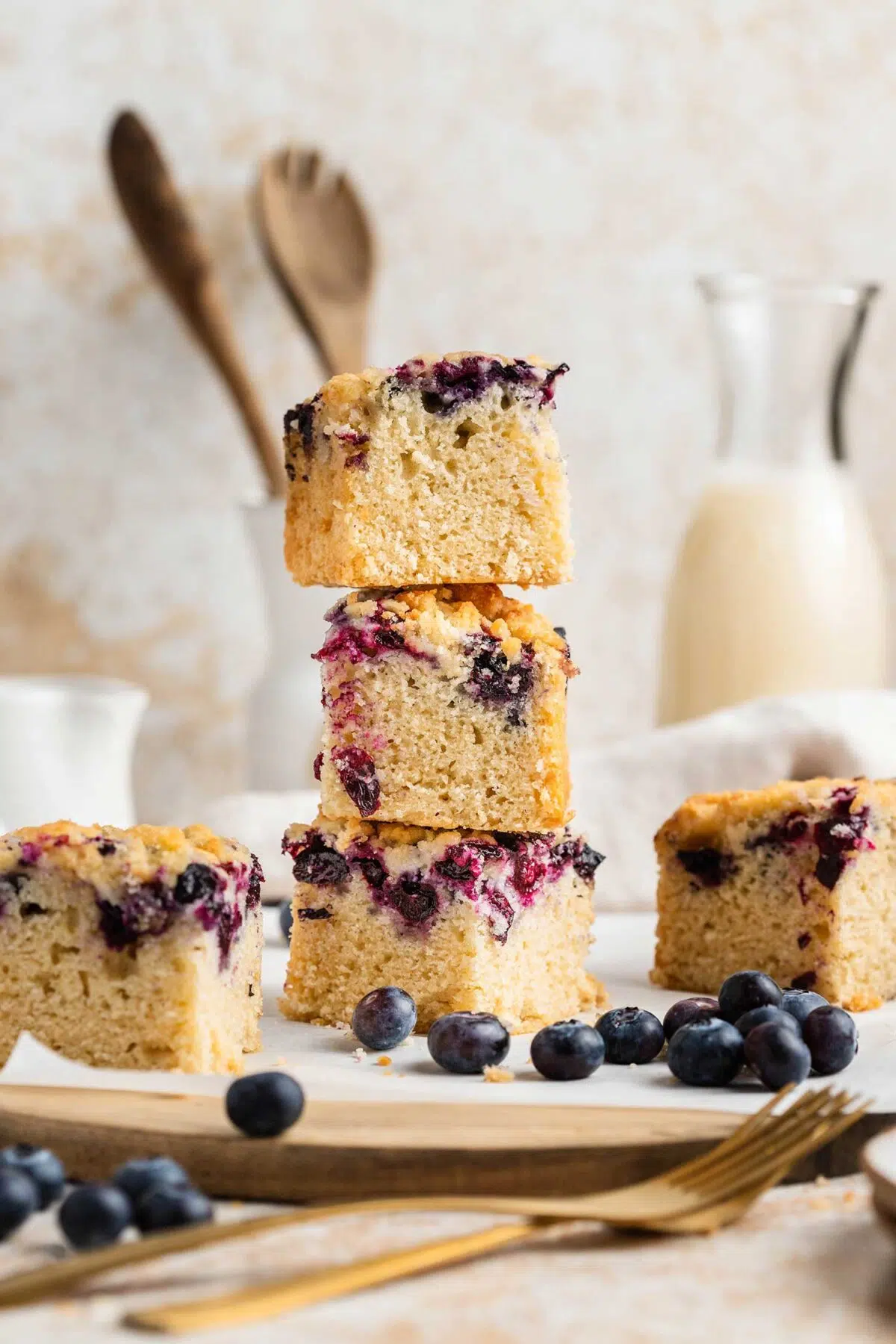 easy vegan blueberry coffee cake