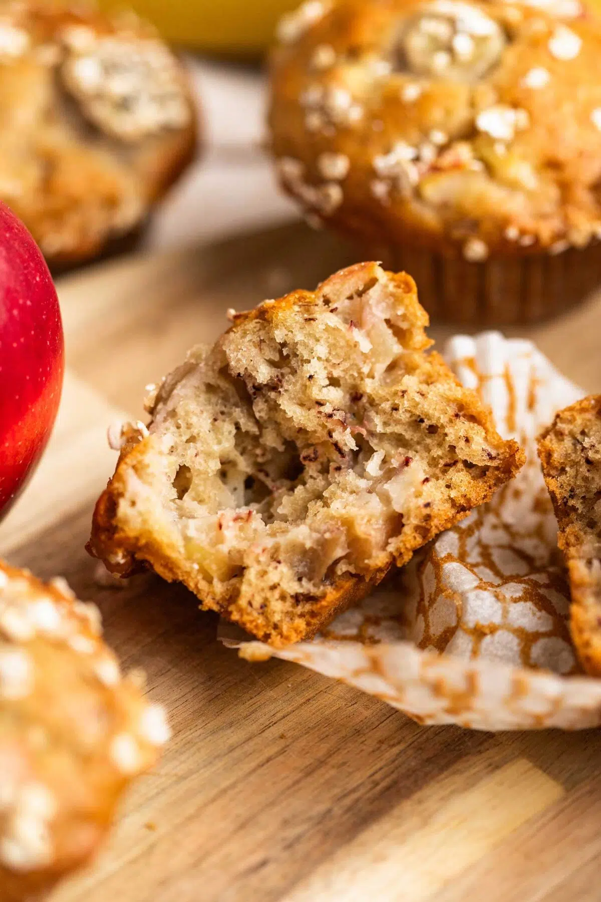 dairy free apple banana muffins