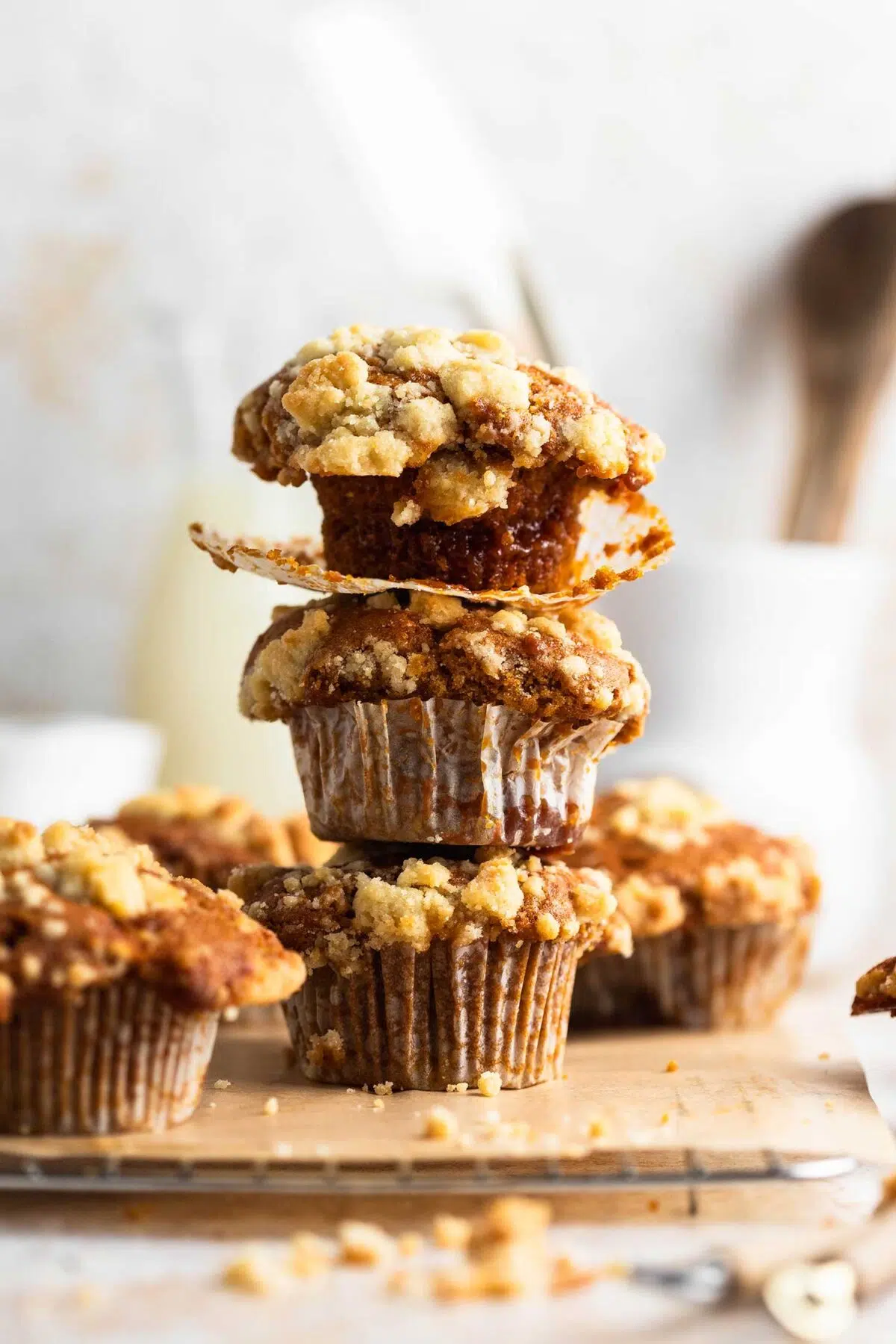 plant based caramel muffins