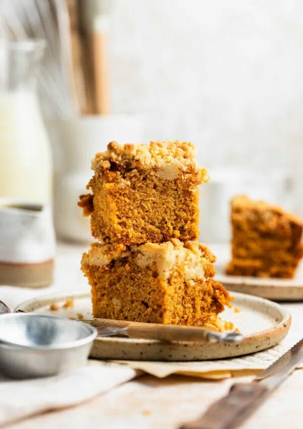 vegan caramel coffee cake