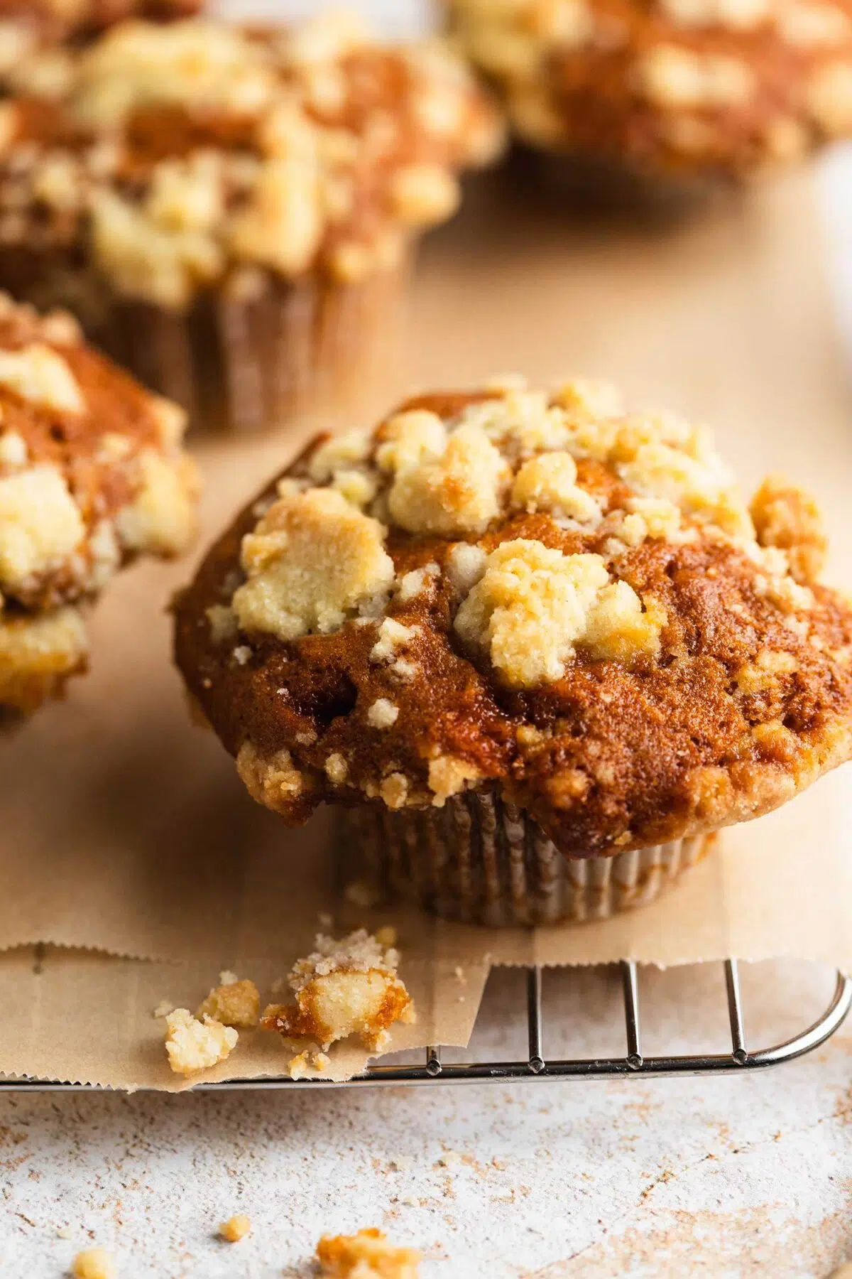 vegan caramel muffins