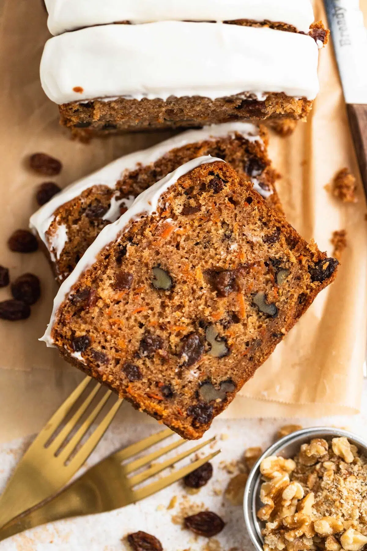 vegan carrot cake loaf