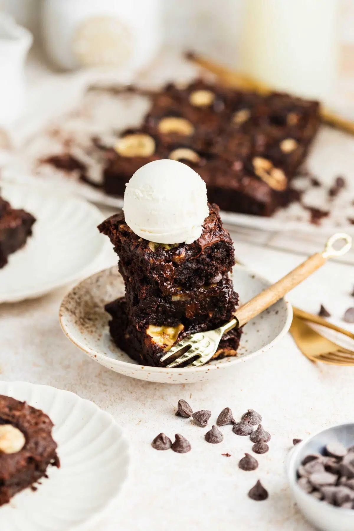 Banana brownies vegan