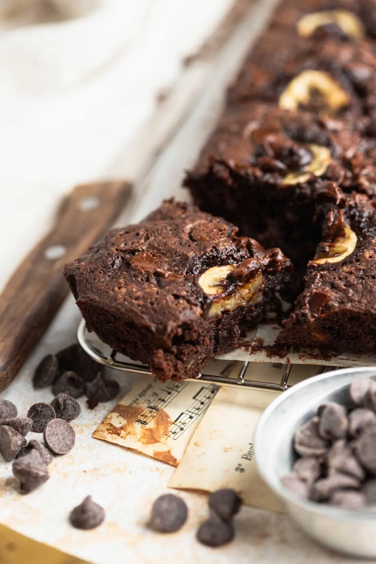 vegan Banana brownies