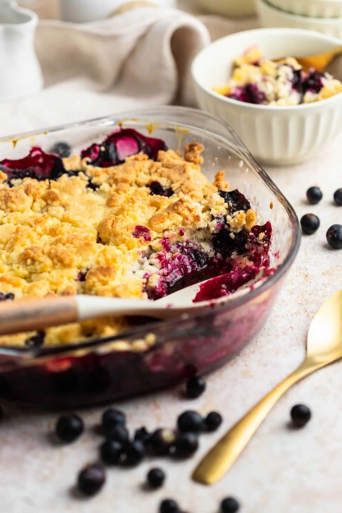 vegan blueberry cobbler