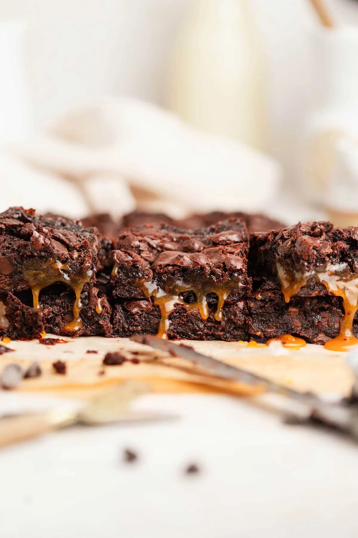 easy caramel brownies