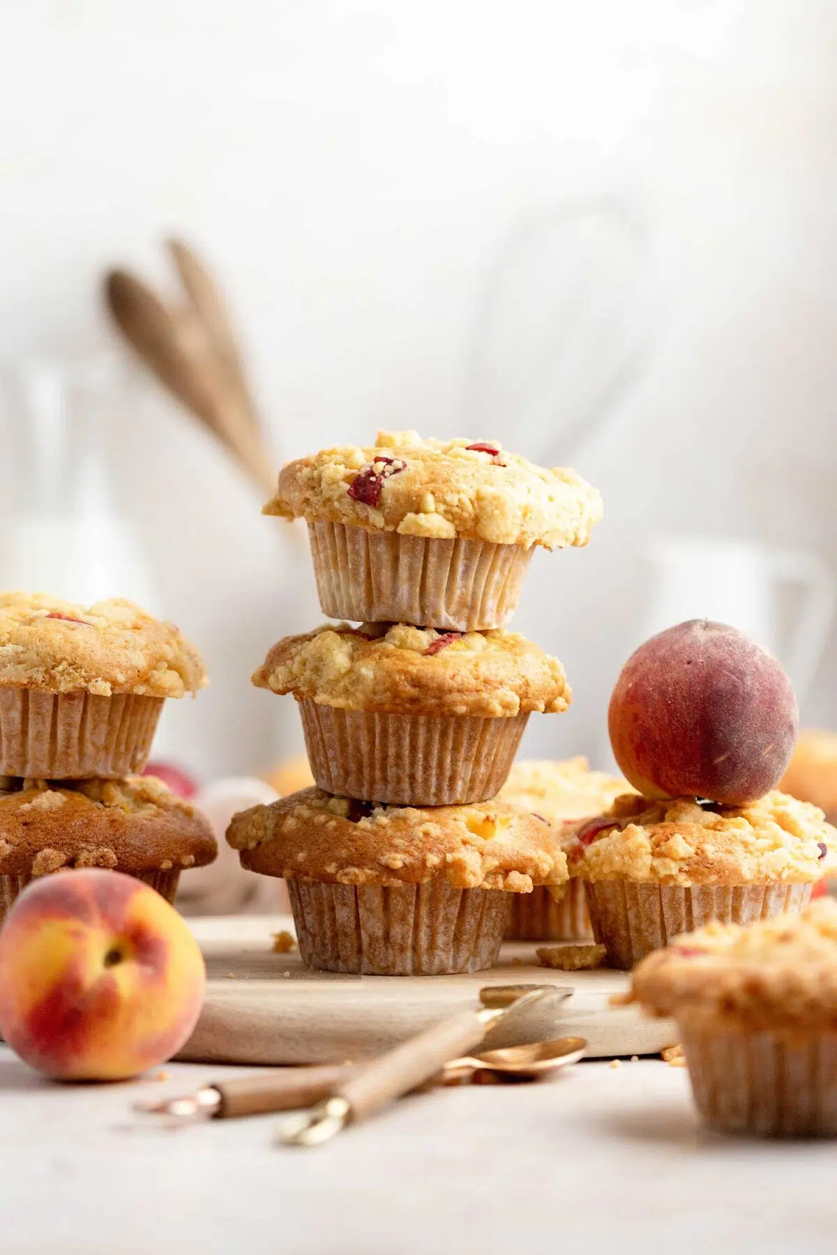 easy peach muffins
