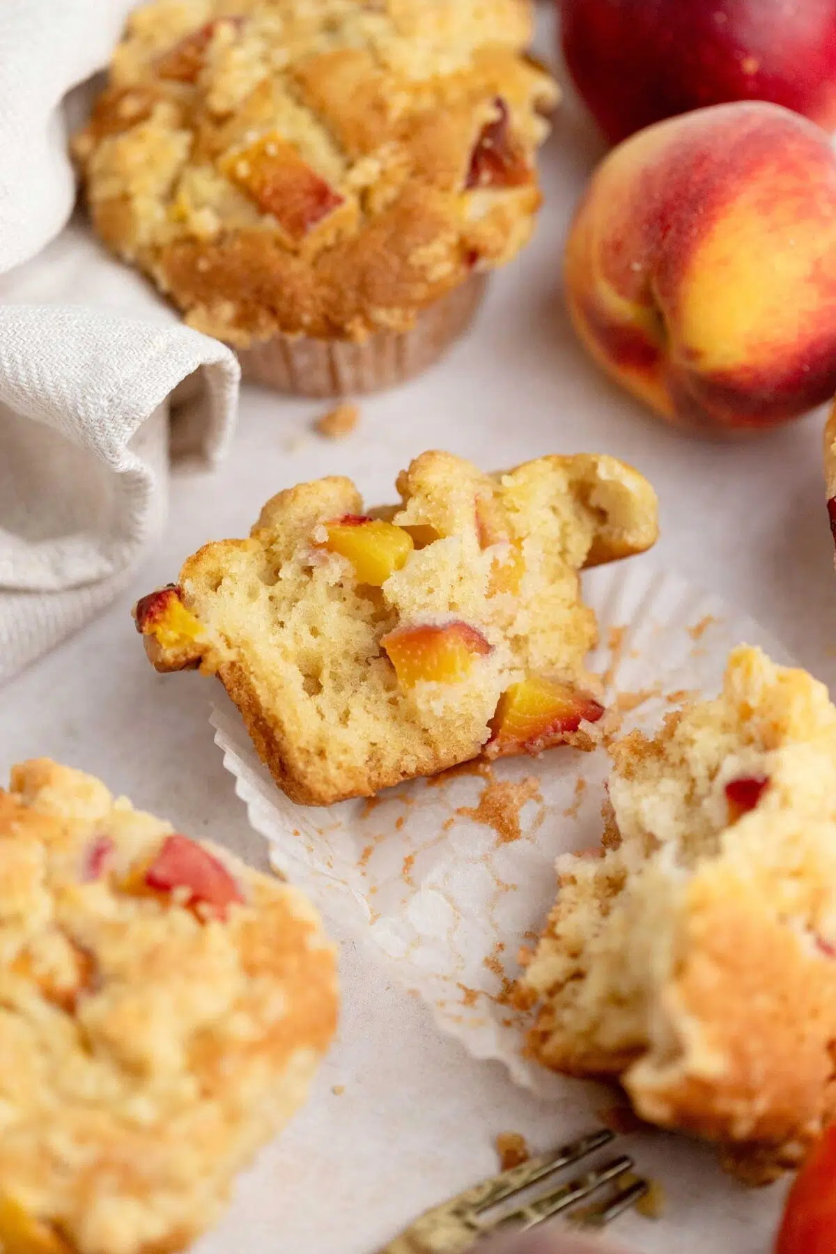 peach muffins vegan