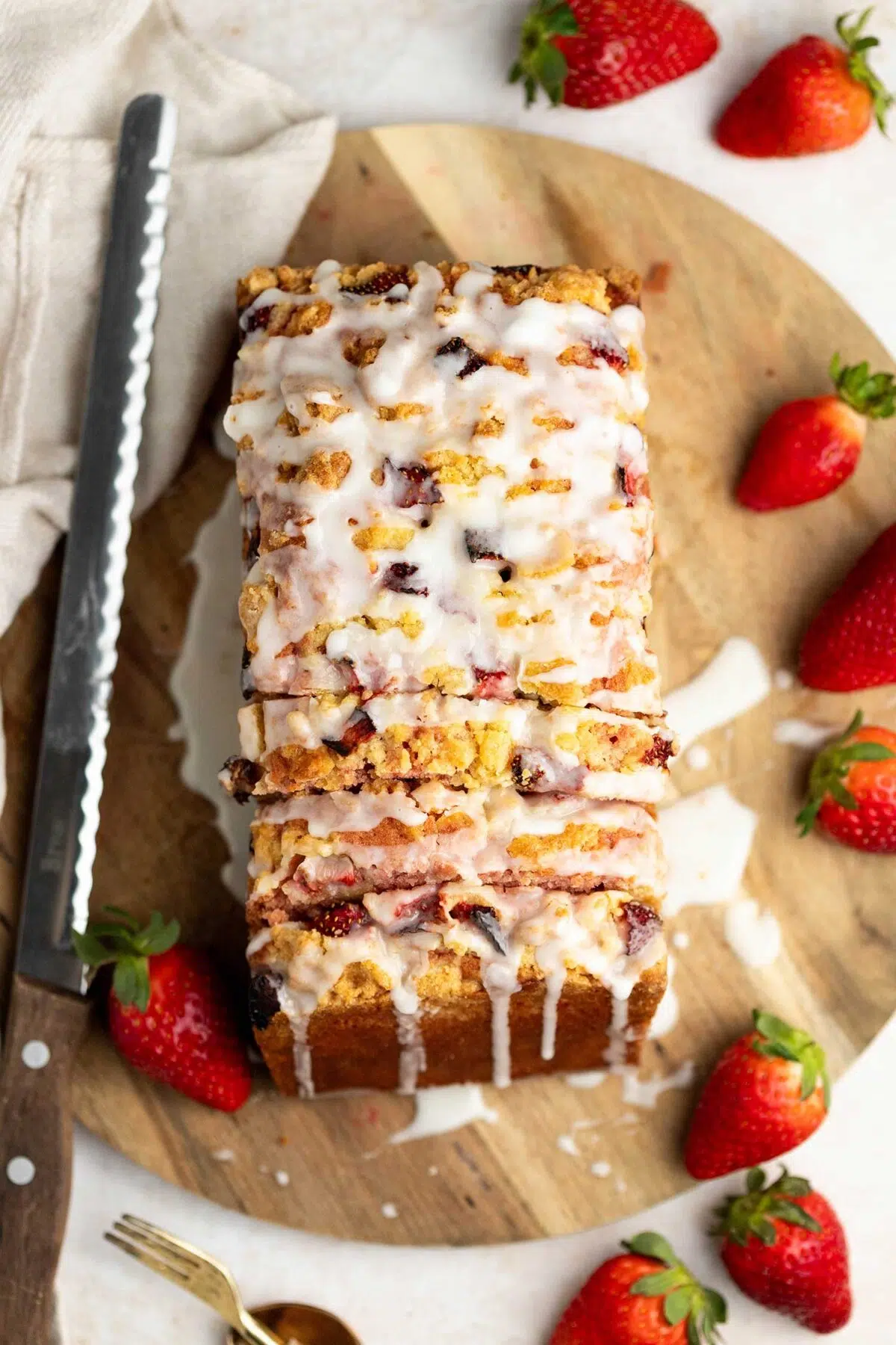 strawberry loaf cake