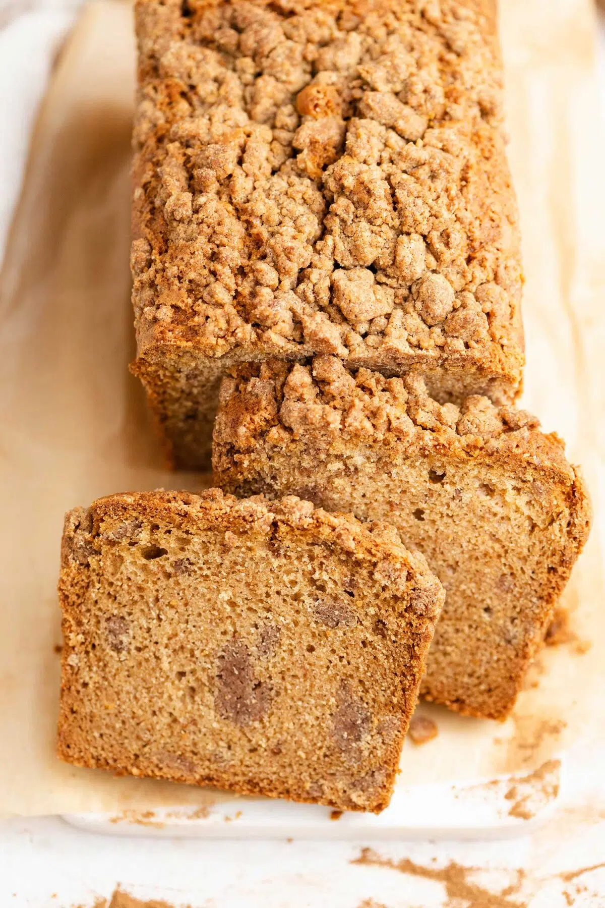 vegan cinnamon loaf cake