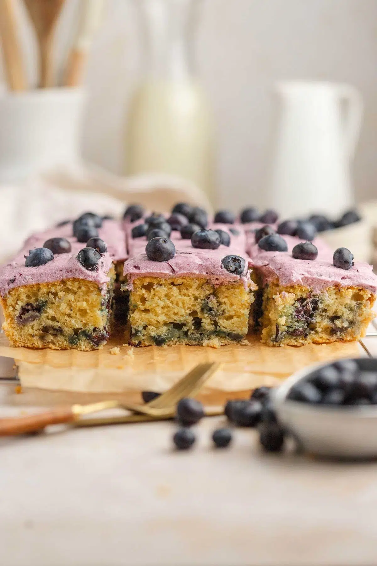 easy blueberry sheet cake