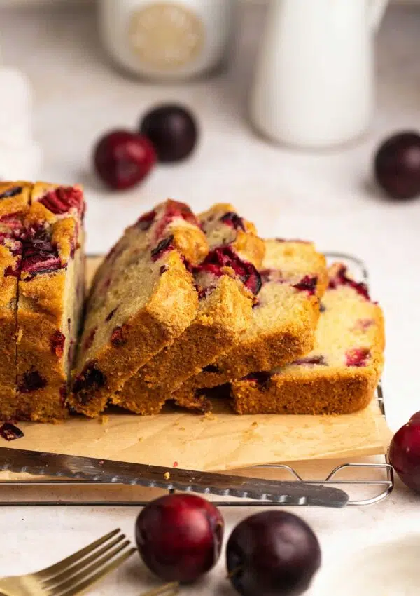 Vegan Plum Loaf Cake – Moist & Easy!