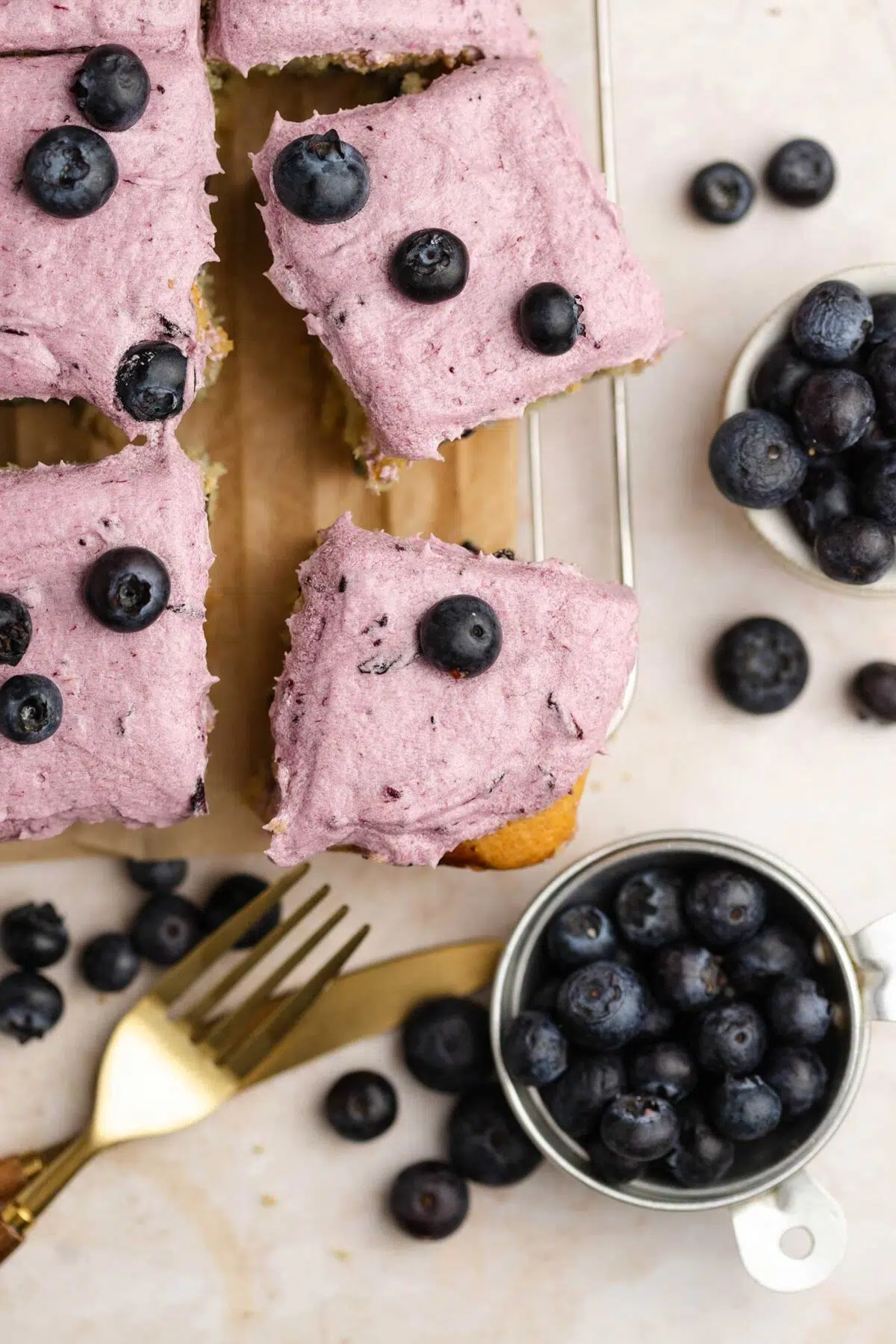 vegan blueberry sheet cake