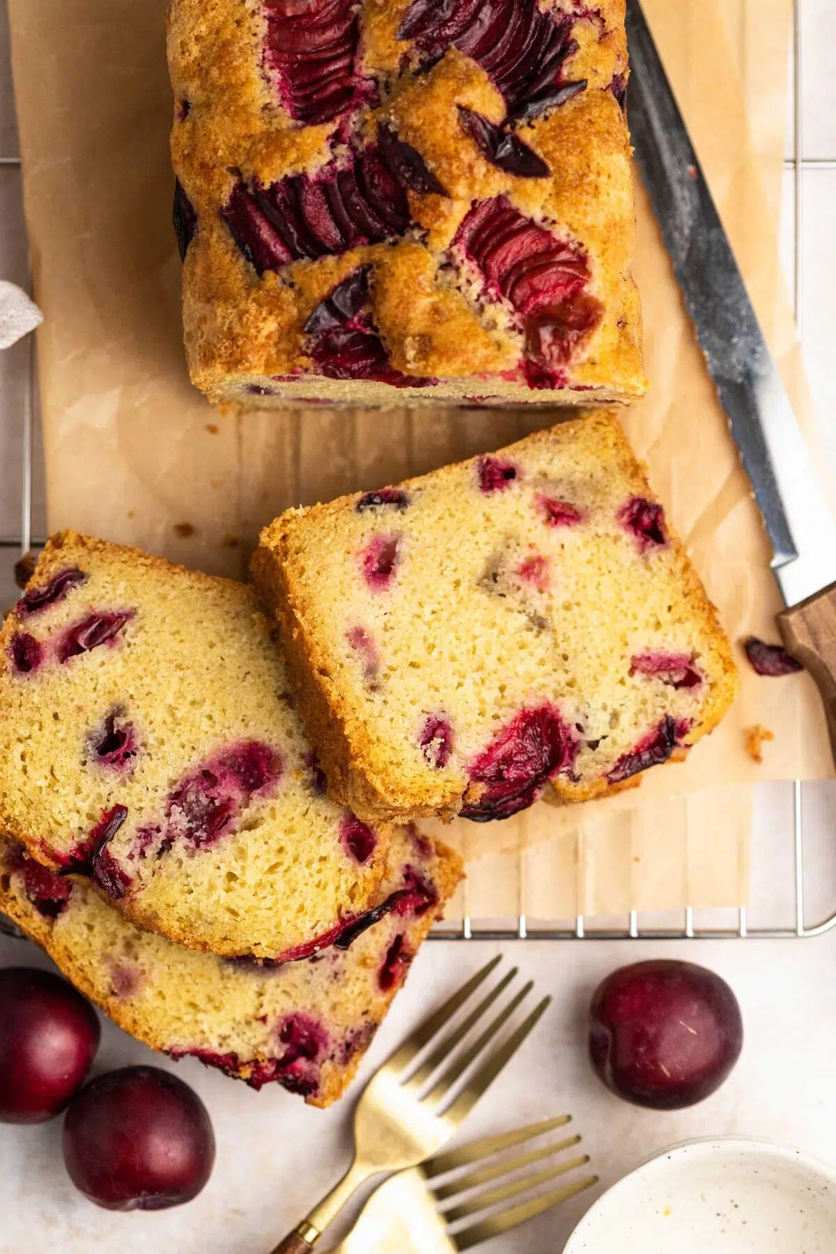 vegan plum cake