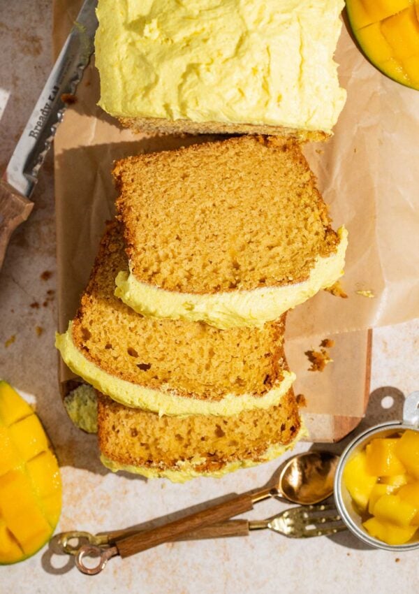 easy mango loaf cake