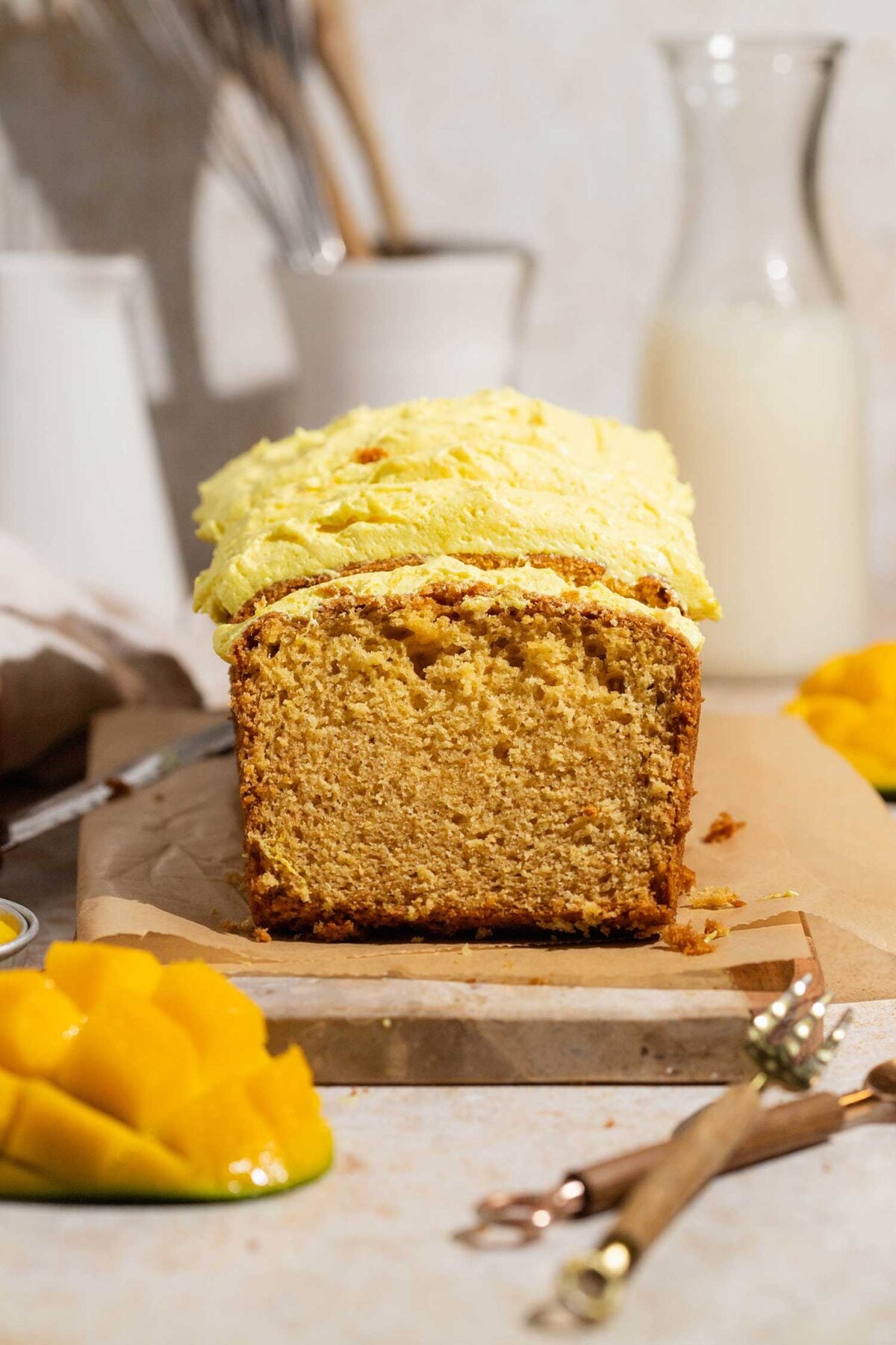 mango loaf cake