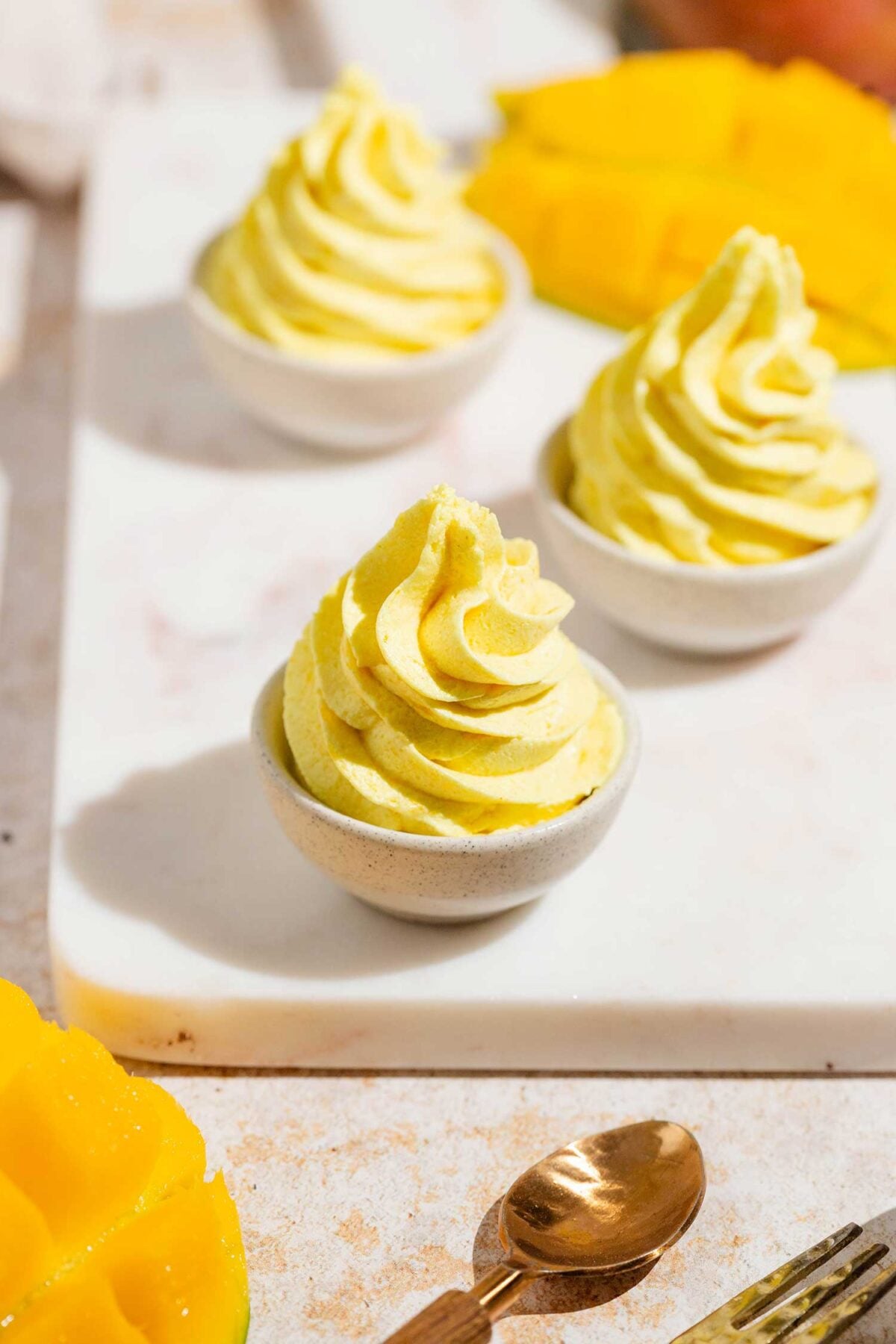 vegan Mango buttercream frosting