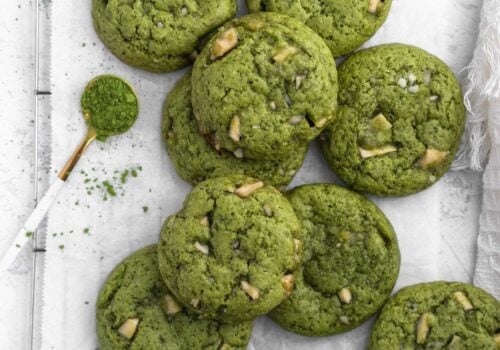 easy vegan matcha cookies